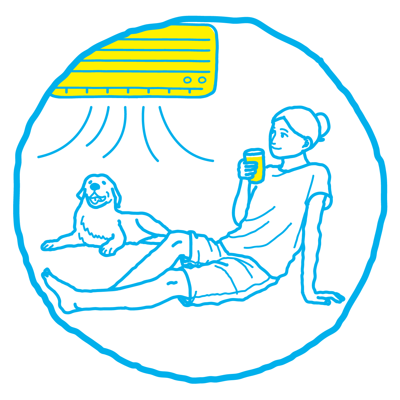 働く人・家にいる人