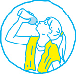 熱中症時の水分と塩分の補給の仕方