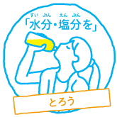 1. 冷たい飲み物を飲む